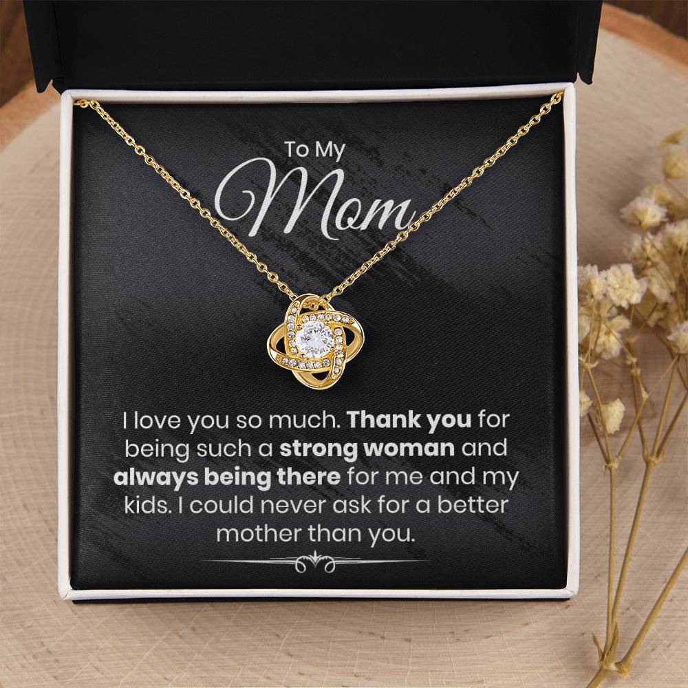Almost Gone To My Mom - I Love You So Much - The Love Knot Necklace Love Knot Necklace