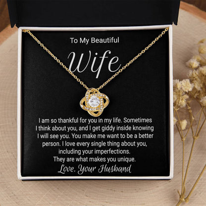 Gift For Wife Birthday - Love Knot Necklace Love Knot Necklace
