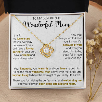 Gift For Boyfriend's Mom - Lucky Stars - Love Knot Love Knot Necklace