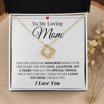 Heartfelt Mother's Day Gift For Mom Love Knot Necklace 11
