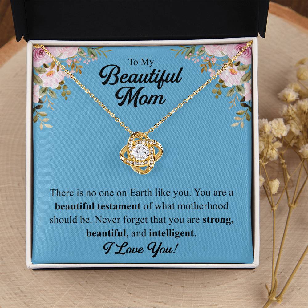 Mothers Day Gift From Daughter Mother Of The Groom Gift From Son Presents For Mom Birthday Sentimental Jewelry Necklace For Mom Love Knot Necklace