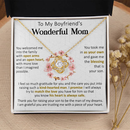 Gift For Boyfriend's Mom Welcomed Kind Hearted Love Knot Necklace Love Knot Necklace