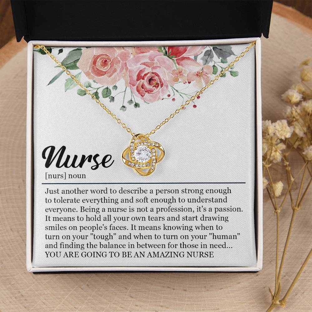 Graduation Gift For Nurse Nursing Graduation Gift Necklace New Nurse Gift For Graduation Nursing Studen Love Knot Necklace