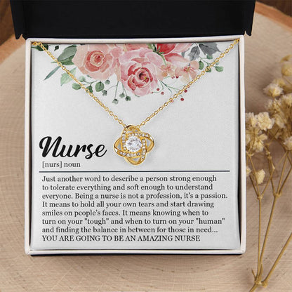 Graduation Gift For Nurse Nursing Graduation Gift Necklace New Nurse Gift For Graduation Nursing Studen Love Knot Necklace