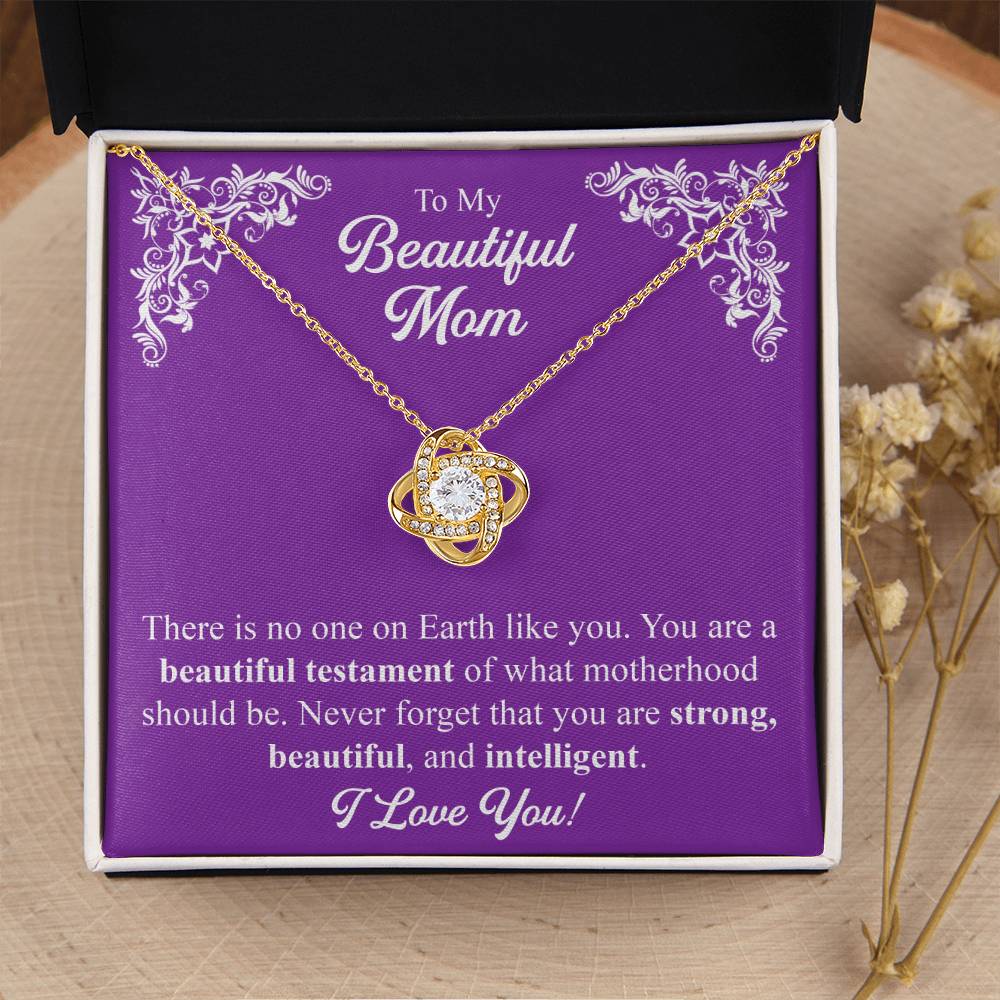 Mothers Day Gift From Daughter Mother Of The Groom Gift From Son Presents For Mom Birthday Sentimental Jewelry Necklace For Mom 4 Love Knot Necklace