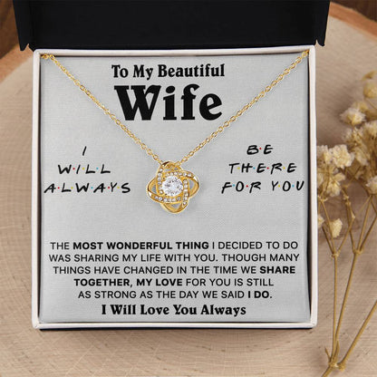 Gift For Wife Lux Be There I Do Love Knot Necklace Love Knot Necklace