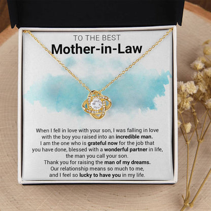 Gift For Mother-In-Law - The Job You Have Done - Love Knot Love Knot Necklace