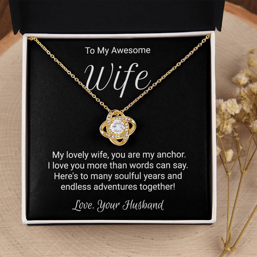 Unique Gift For Wife Love Knot Necklace