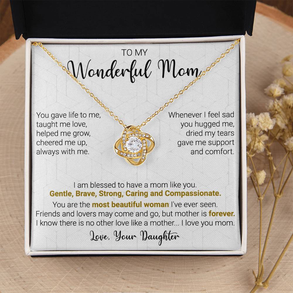Gift For Mom - Cheer Me Up - Love Knot Love Knot Necklace