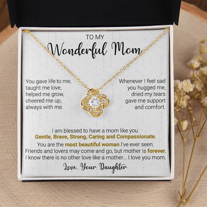 Gift For Mom - Cheer Me Up - Love Knot Love Knot Necklace