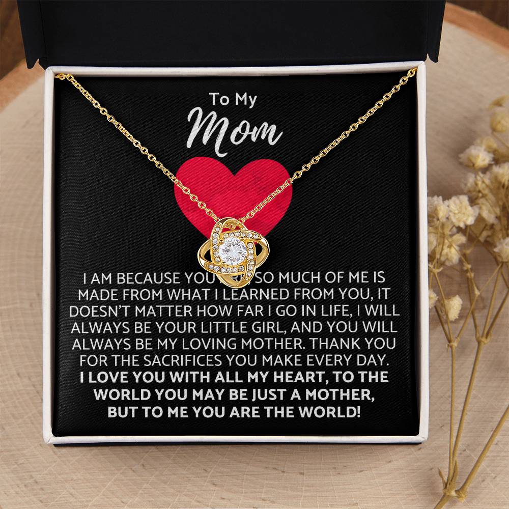 Premium Mother's Day Necklace Customize Gift For Your Loving Mom! ?? 3 Love Knot Necklace