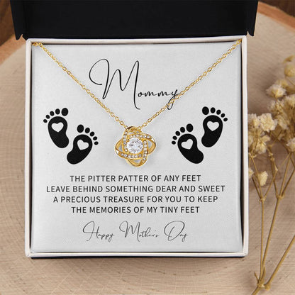 Mothers Day Gift From Baby Pregnant Wife Gift New Mom Gift From Husband Mommy To Be Gift First Time Mom Gifts 1St Mothers Day Gift Love Knot Necklace
