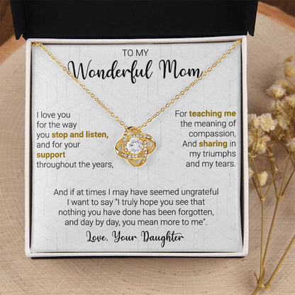 Gift For Mom - My Truumphs - Love Knot Love Knot Necklace