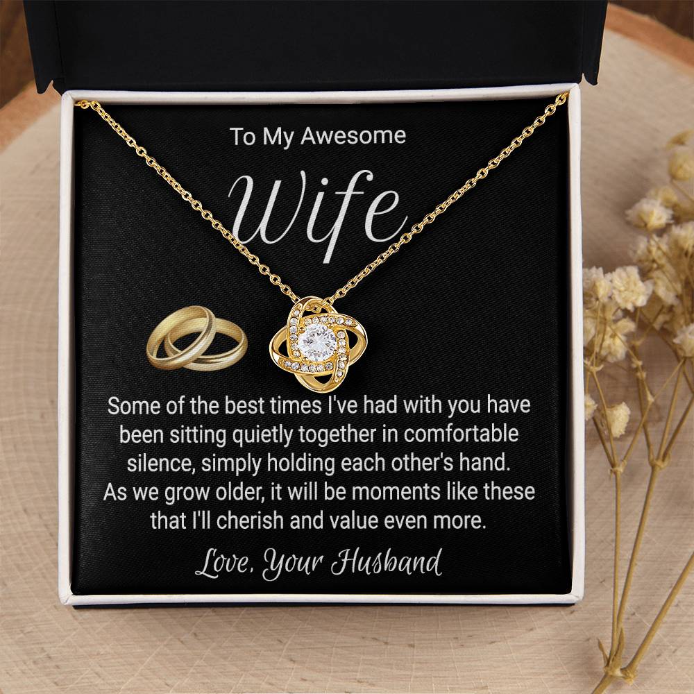 Necklace For Wife From Husband - Love Knot Love Knot Necklace