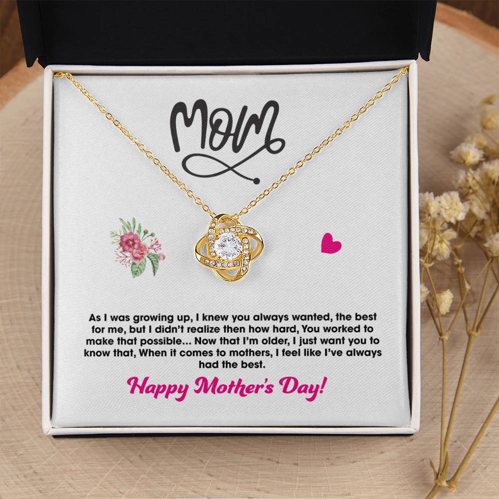 Gift For Mom - Love Knot Necklace 2 Love Knot Necklace