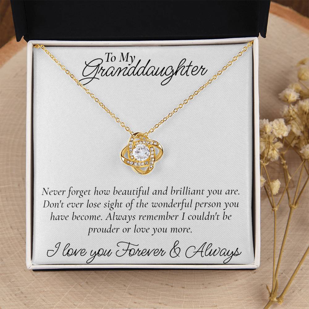Happy Birthday Or Just To Say I Love You  Love Knot Necklace