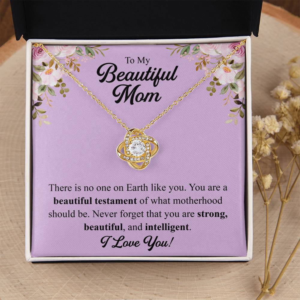 Mothers Day Gift From Daughter Mother Of The Groom Gift From Son Presents For Mom Birthday Sentimental Jewelry Necklace For Mom 1 Love Knot Necklace