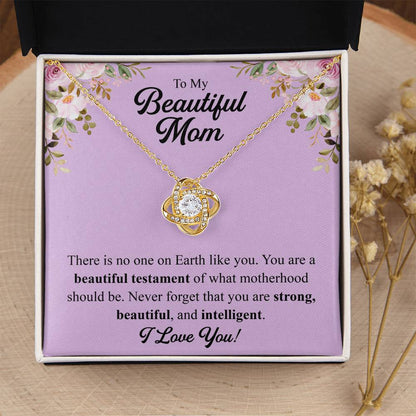 Mothers Day Gift From Daughter Mother Of The Groom Gift From Son Presents For Mom Birthday Sentimental Jewelry Necklace For Mom 1 Love Knot Necklace