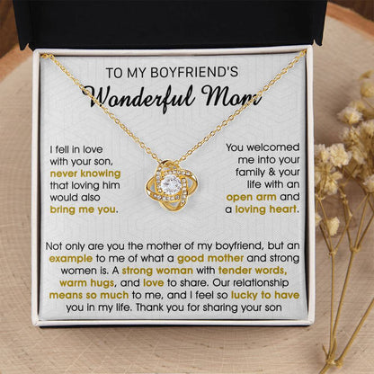 Gift For Boyfriend's Mom Bring Welcomed Not Only Love Knot Necklace Love Knot Necklace