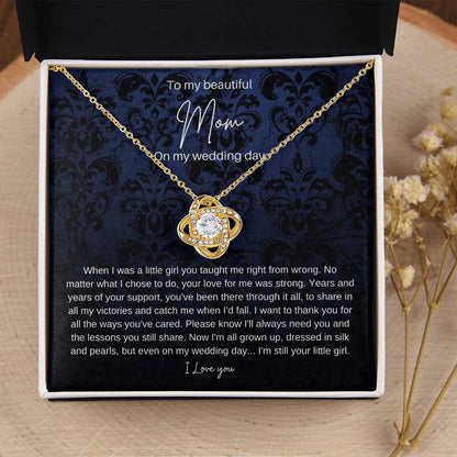Mom Brid Love Knot Necklace