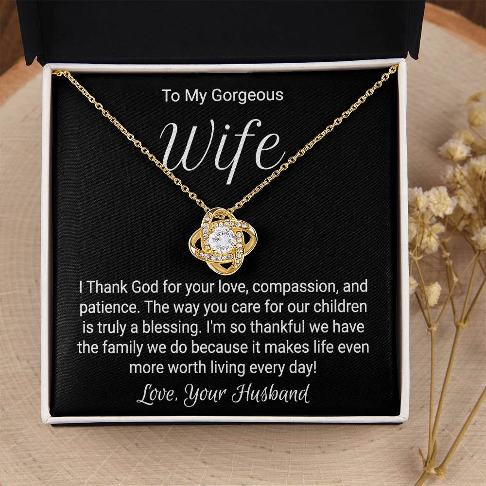Anniversary Necklace For Wife - Love Knot Love Knot Necklace
