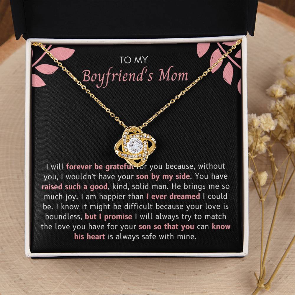 Boyfriend Mom - I Will Forever Love Knot Necklace