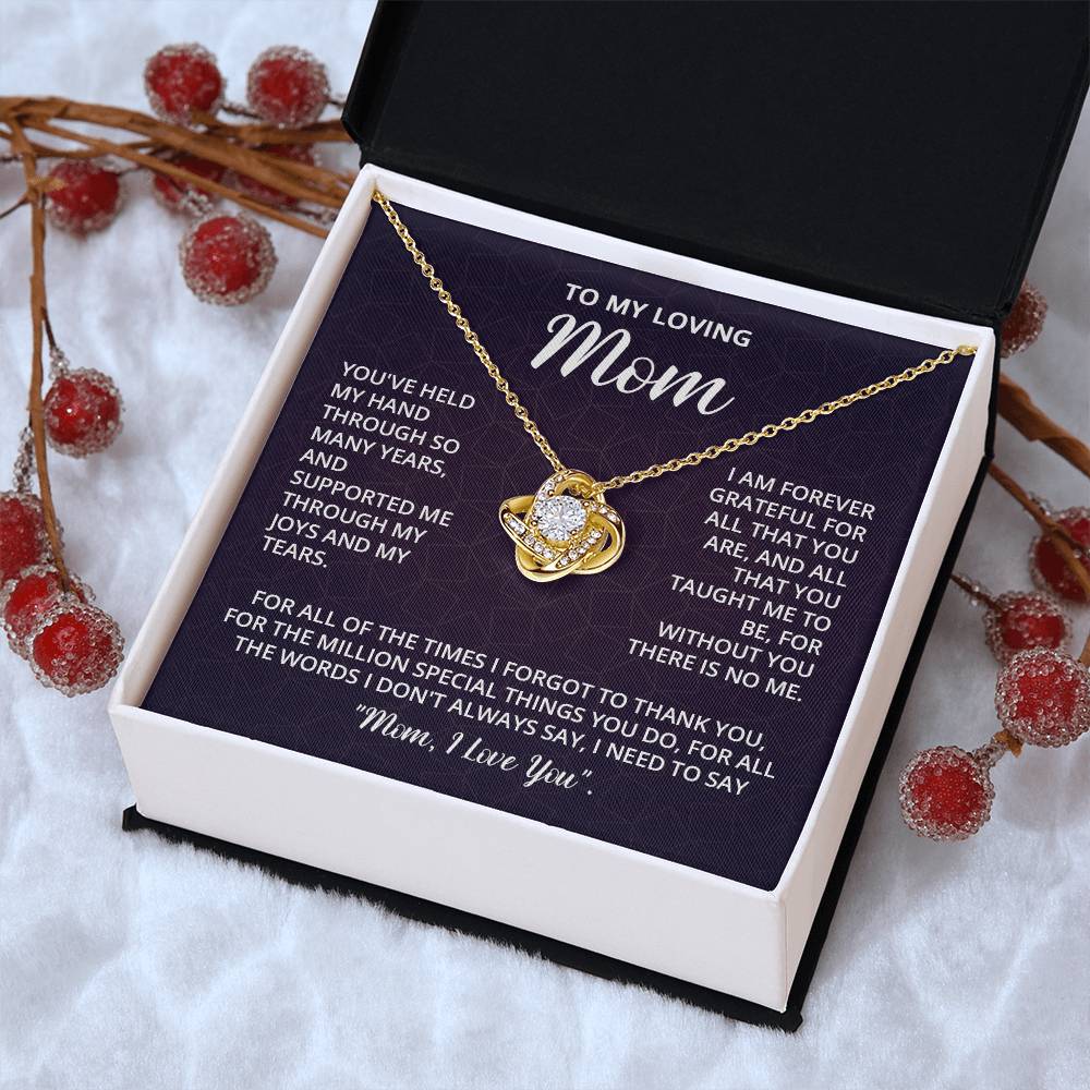 Mothers Day Gifts For Mom - Love Knot Necklace Love Knot Necklace