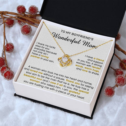 Gift For Boyfriend's Mom - Tender Words - Love Knot Love Knot Necklace
