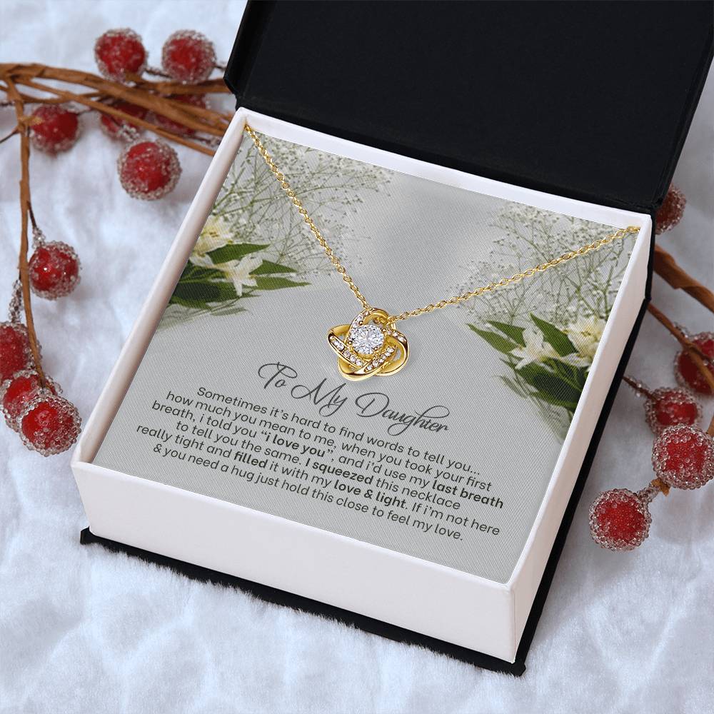 Love Knot Necklace For Daughter Almost Gone Love Knot Necklace