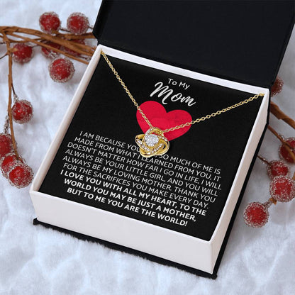 Premium Mother's Day Necklace Customize Gift For Your Loving Mom! ?? 3 Love Knot Necklace