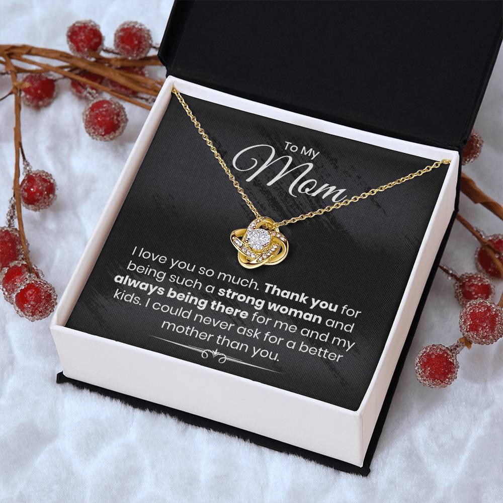 Almost Gone To My Mom - I Love You So Much - The Love Knot Necklace Love Knot Necklace