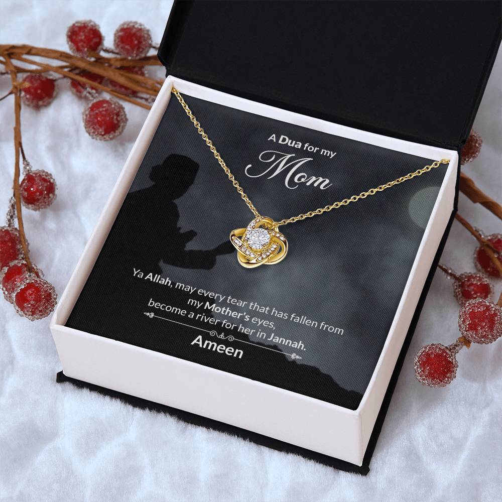 A Dua For My Mom Love Knot Necklace