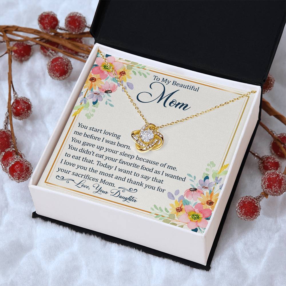 Mother's Day Happy Birthday Or Just To Say Love You Mom - 11 Love Knot Necklace