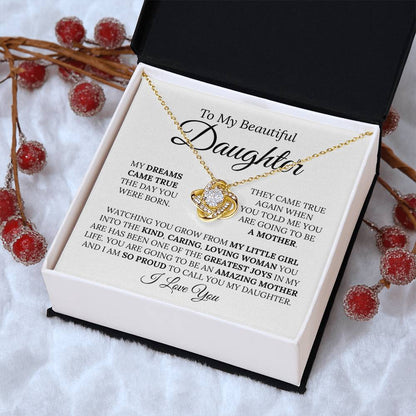 Heartfelt Mother-To-Be Mother's Day Gift Love Knot Necklace