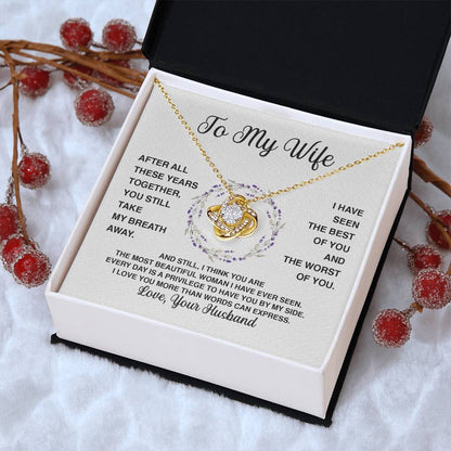 Delivery By Mother's Day Wf032   Gift Fo Love Knot Necklace