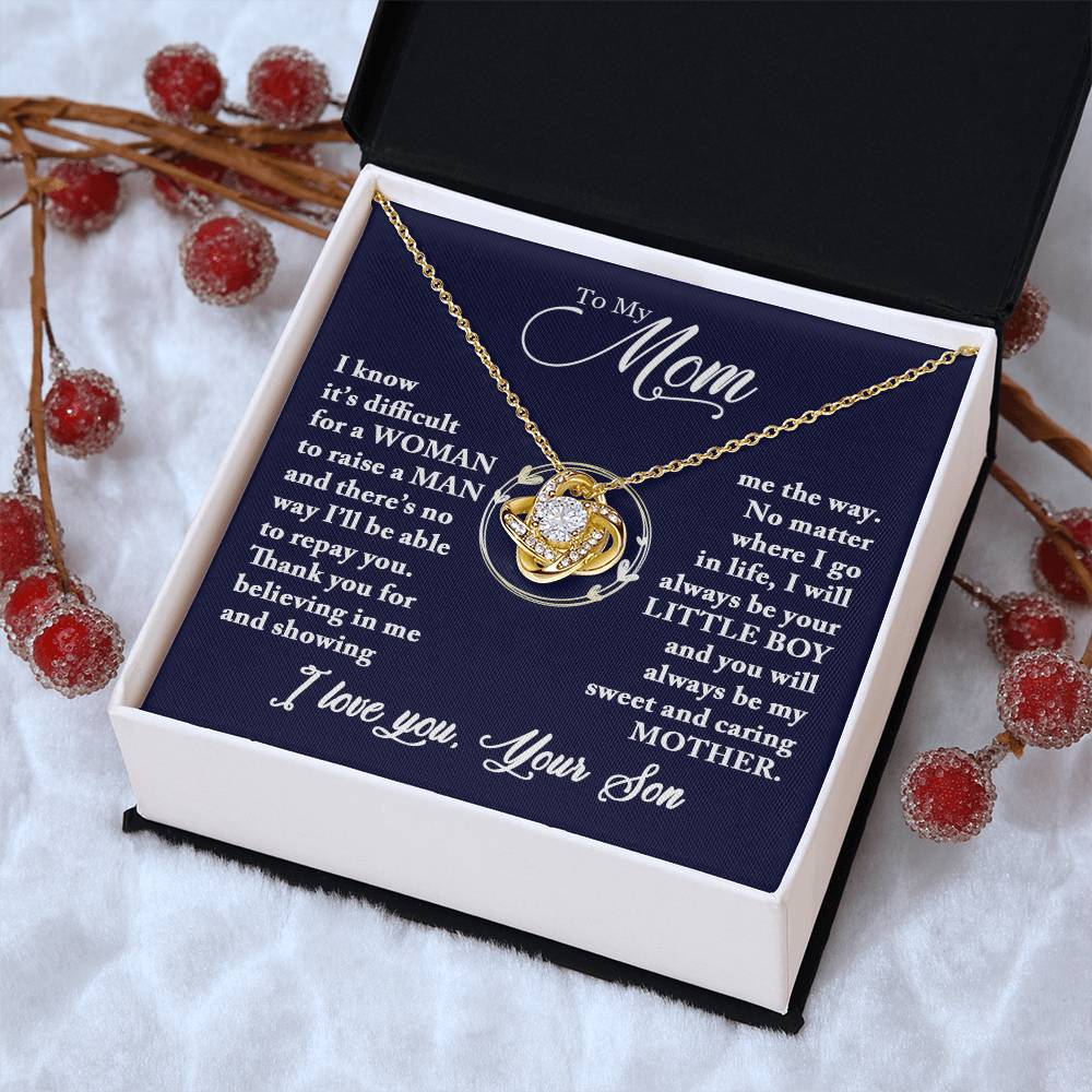 Mom - Caring Mother - Necklace Love Knot Necklace