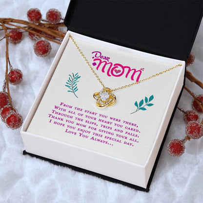 Gift For My Mom Love Knot Necklace