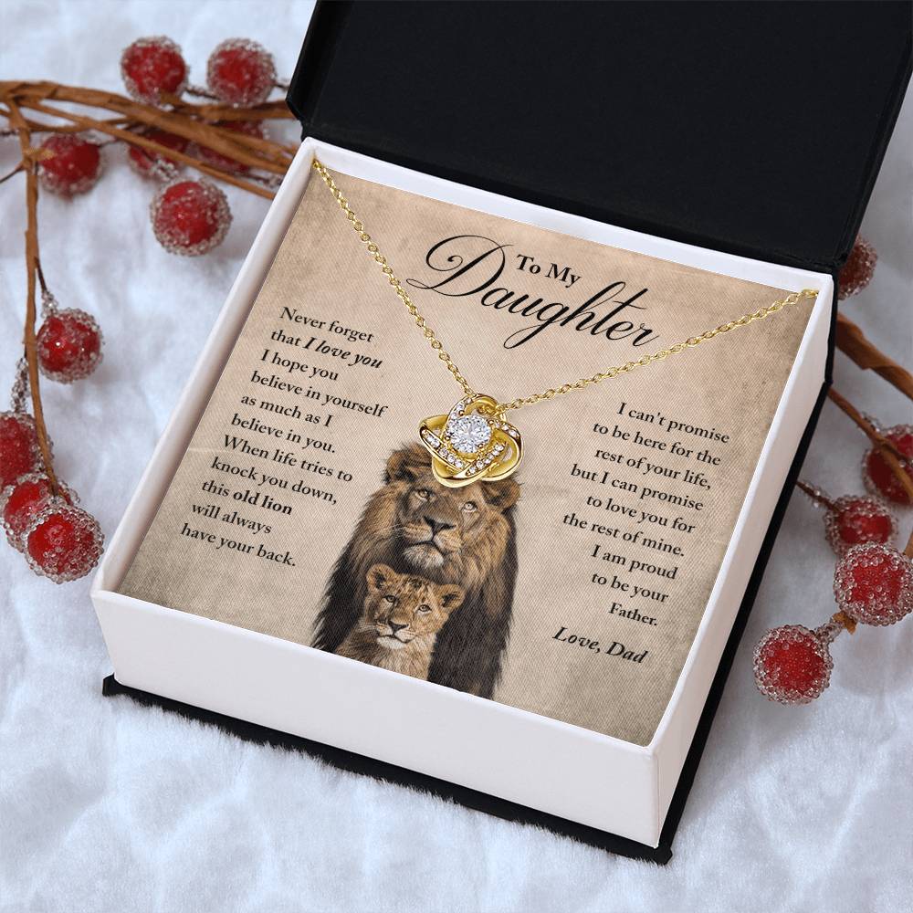 Daughter - Believe In Yourself - Ne Love Knot Necklace