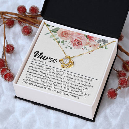 Graduation Gift For Nurse Nursing Graduation Gift Necklace New Nurse Gift For Graduation Nursing Studen Love Knot Necklace