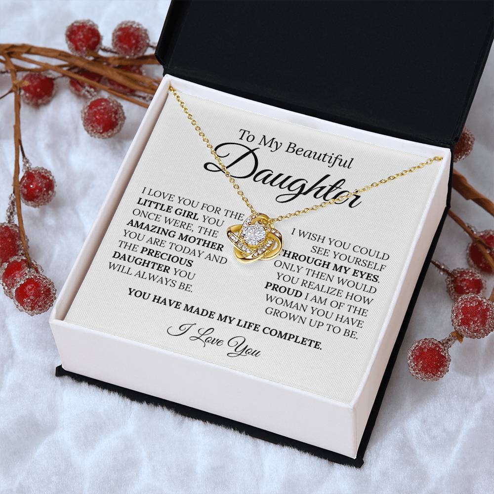 Heartfelt Mother's Day Gift For Daughter Love Knot Necklace