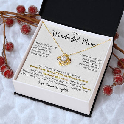 Gift For Mom - Cheer Me Up - Love Knot Love Knot Necklace