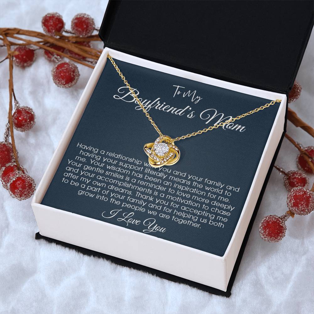 To My Boyfriends Mom Gift Gift For Boyfriend's Mom Boyfriend's Mom Birthday Mom Of Boyfriend Gift Mother's Day Gift For Boyfriend's Mom Love Knot Necklace