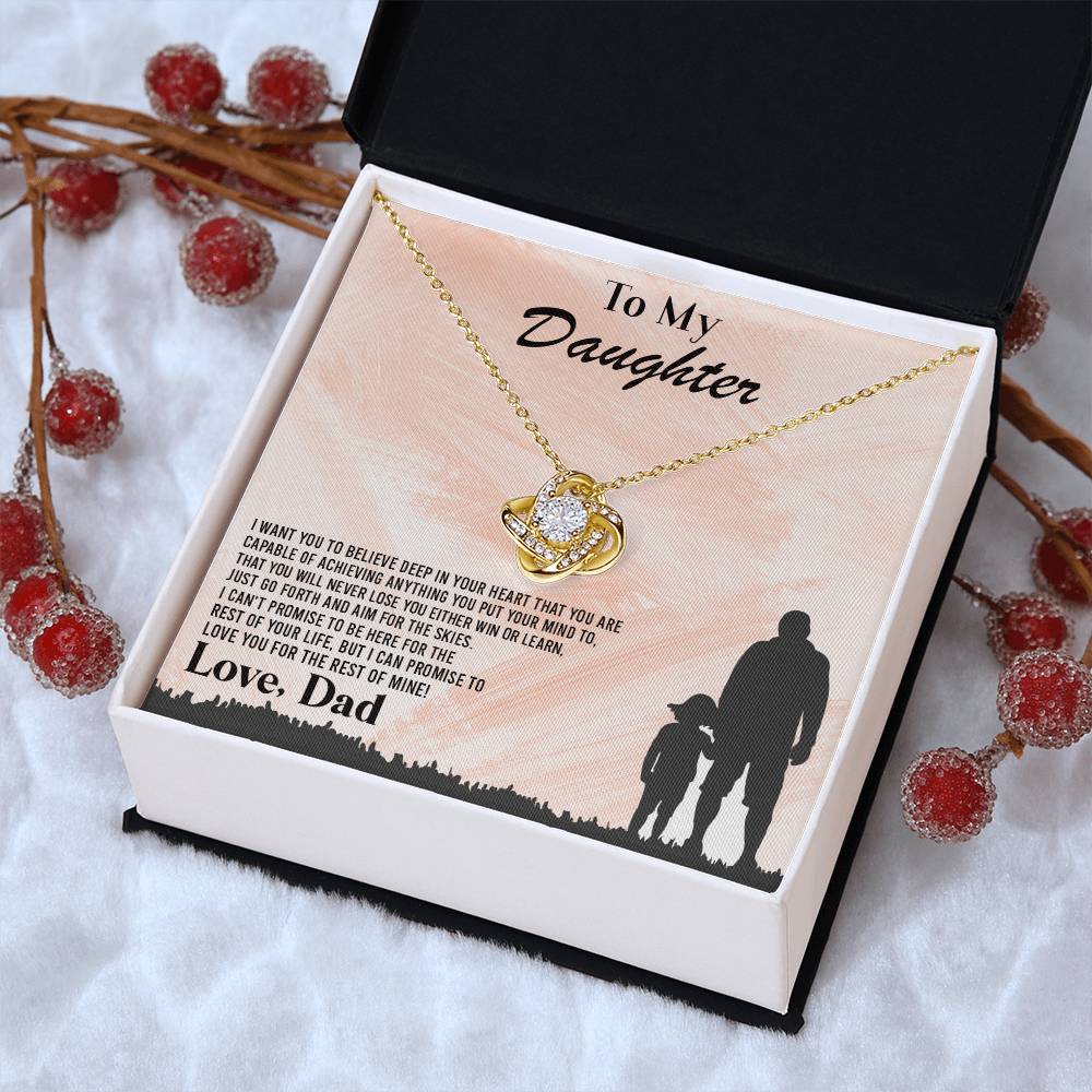 I Want You To Believe Deep In Your Heart ?? Love Knot Necklace