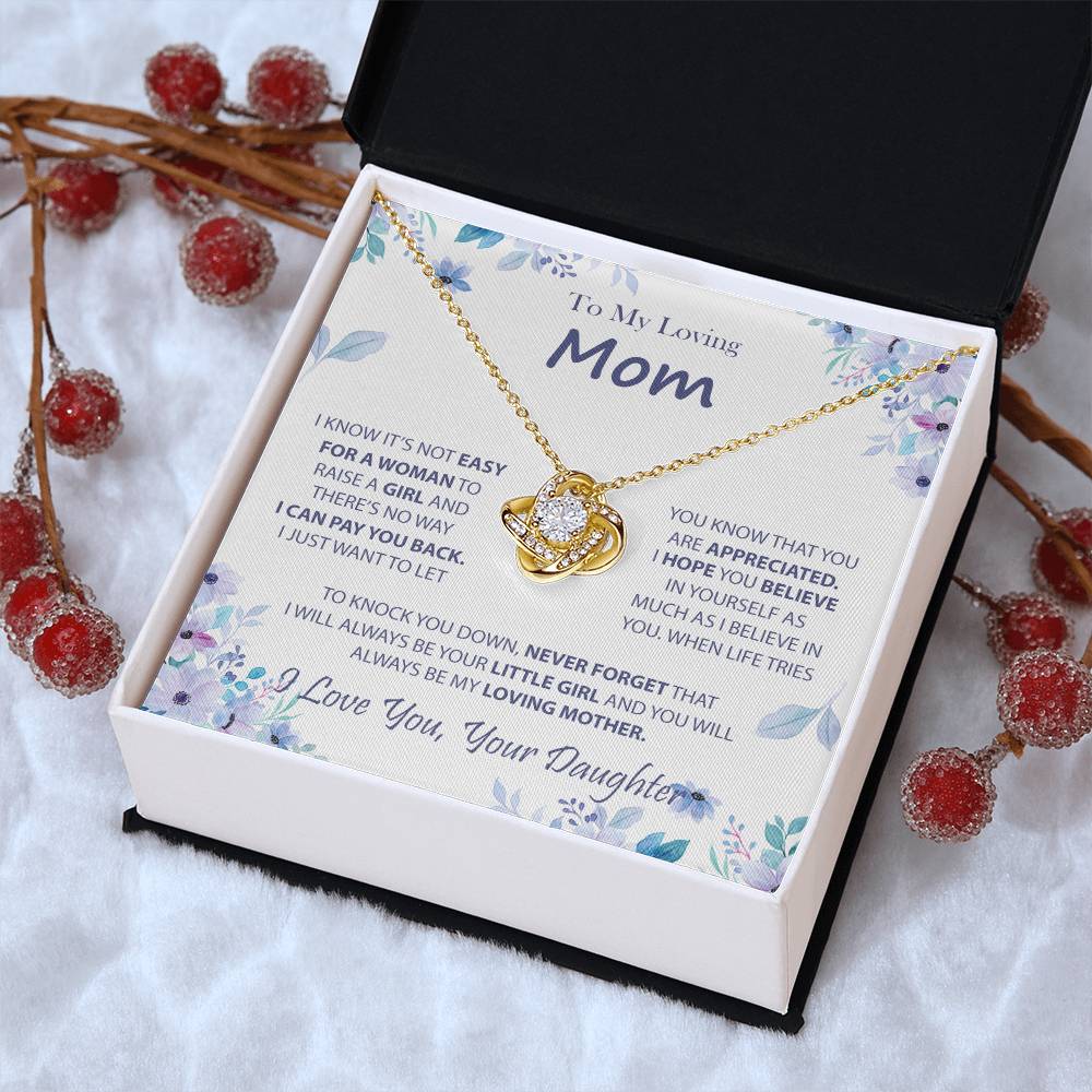 Necklaces For Moms Birthday Mothers Day Jewelry Love Knot Necklace