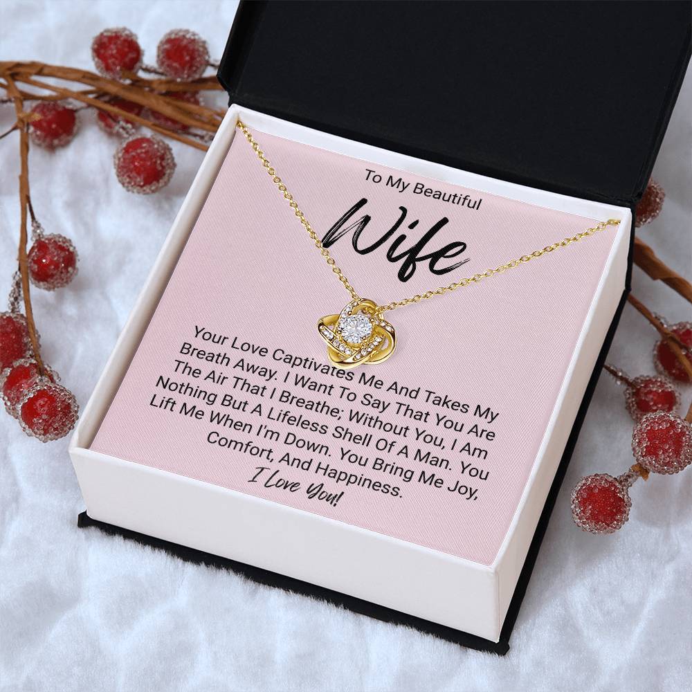 My Beautiful Wife - Love Knot Necklace Love Knot Necklace