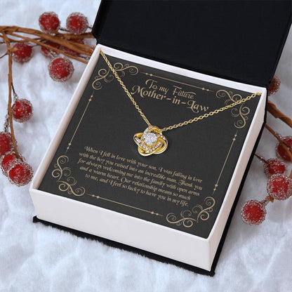 To My Future Mother In Law Love Knot Necklace