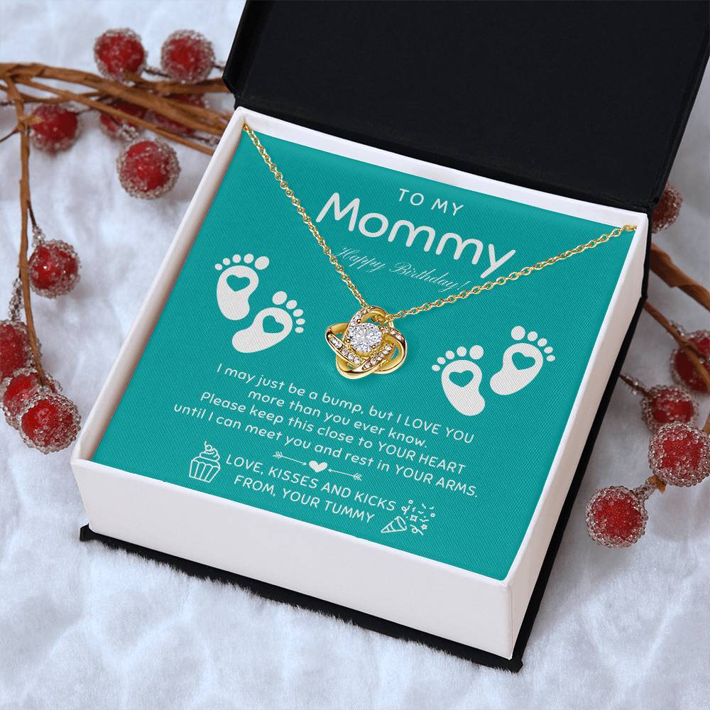 New Mom Birthday Pregnant Wife Birthday Gift Birthday Gift For Pregnant Wife Jewelry For Pregnant Wife Expecting Wife Birthday 1 Love Knot Necklace