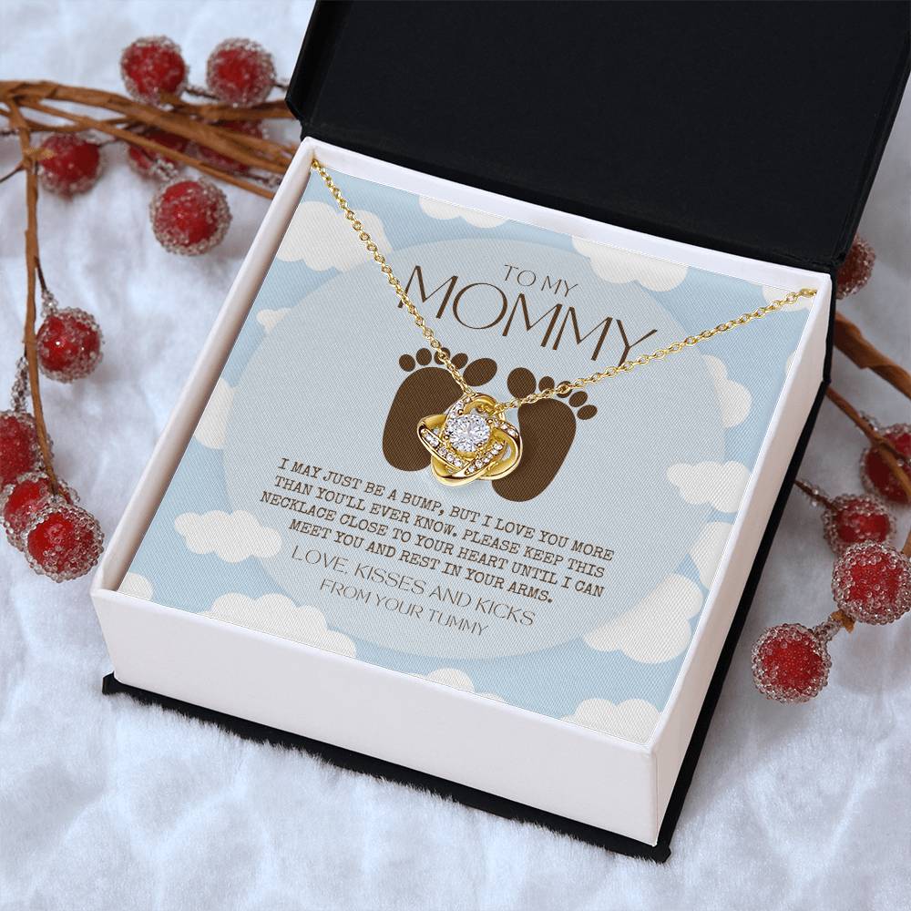 New Mom Birthday Pregnant Wife Birthday Gift Birthday Gift For Pregnant Wife Jewelry For Pregnant Wife Expecting Wife Birthday Love Knot Necklace