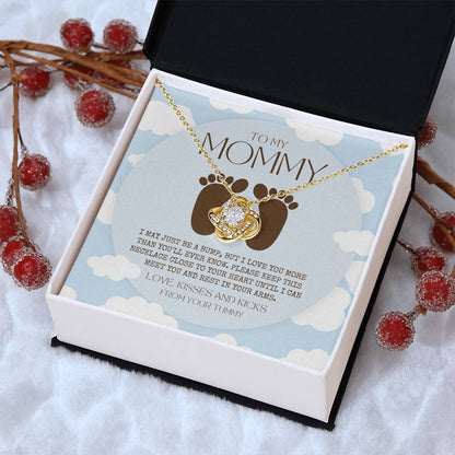 New Mom Birthday Pregnant Wife Birthday Gift Birthday Gift For Pregnant Wife Jewelry For Pregnant Wife Expecting Wife Birthday Love Knot Necklace