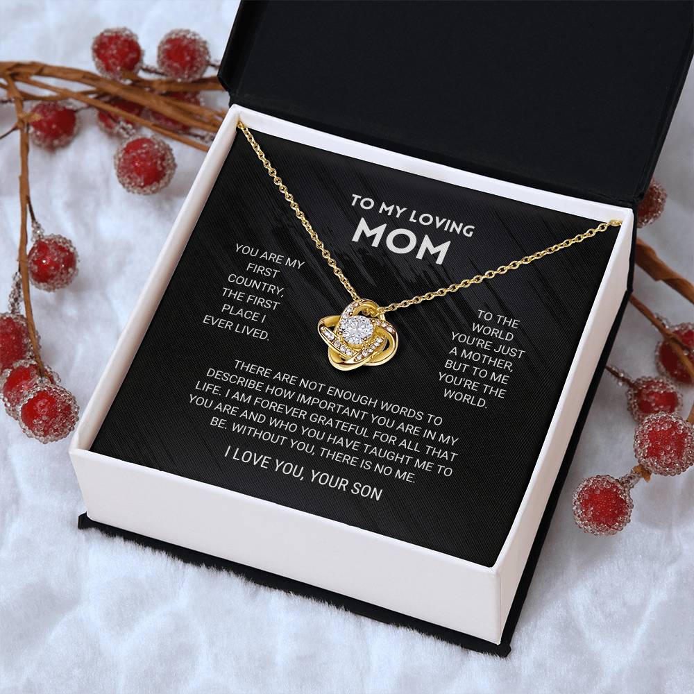 Mom - You're The Wo Love Knot Necklace